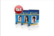 Crachás Verniz Cristal 4x4 - 10brpvc4x4